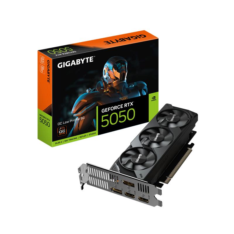 GIGABYTE GeForce RTX 5050 OC Low Profile 8G, 8192 MB GDDR6