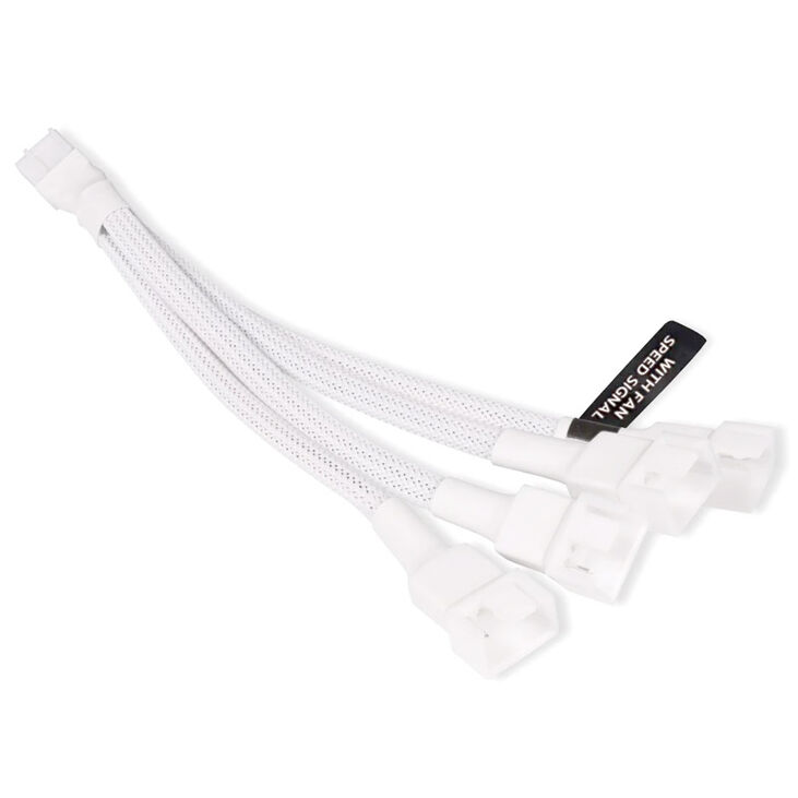 Alphacool Y-Splitter 4-Pin auf 4x 4-Pin PWM 15cm - weiß image number 0