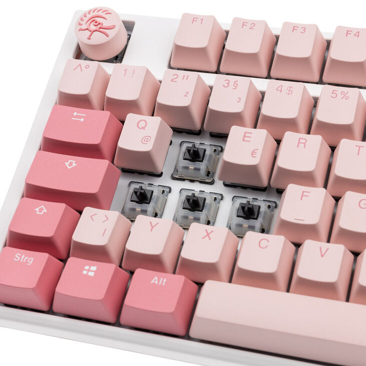 Ducky One 3 Gossamer Pink Gaming Tastatur - MX-Black Clear Top image number 4
