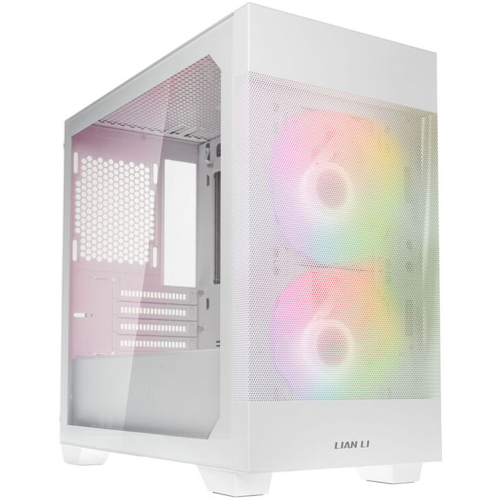 Lian Li LANCOOL 205M Mesh Micro-ATX Case, Tempered Glass - white image number 0