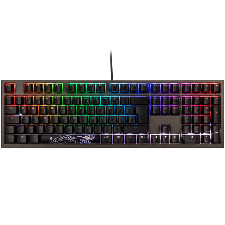 Ducky Shine 7 PBT Gaming Tastatur, MX-Blue, RGB LED - gunmetal image number 1