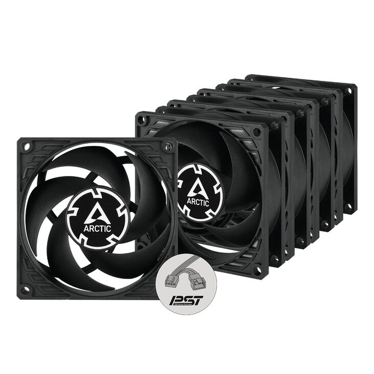 Arctic P8 PWM PST Fan - 80mm, Pack of 5 image number 0