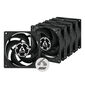 Arctic P8 PWM PST Fan - 80mm, Pack of 5