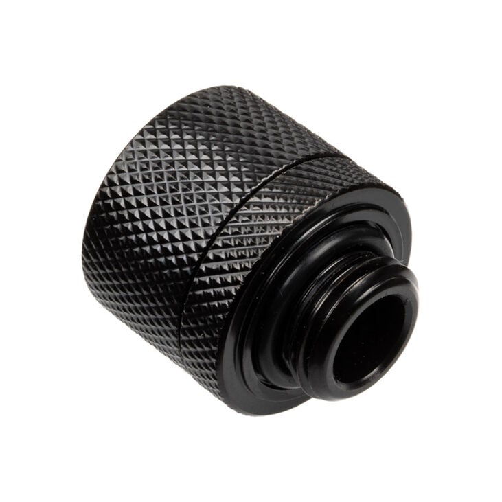 Alphacool Eiszapfen connector straight G1/4 inch female thread to 16/10mm - black image number 1