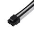 SilverStone EPS 8-Pin zu EPS/ATX 4+4-Pin Kabel, 300mm - schwarz/weiß image number null