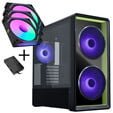 Lian Li LANCOOL 217 INF PC Case Bundle + 3x UNI FAN SL-INF 120 Reverse Blade Fans - Black image number null