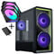 Lian Li LANCOOL 217 INF PC Case Bundle + 3x UNI FAN SL-INF 120 Reverse Blade Fans - Black