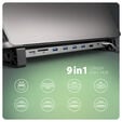 AXAGON HMC-10HLS Multiport-Hub, 4x USB-A und 2x USB-C, HDMI 4K/60Hz, RJ-45, SD/microSD, PD 100W image number null