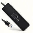 AXAGON HUE-C1A Superspeed USB-A Travel Hub, 4x USB 3.0 - 20cm, schwarz image number null