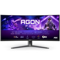 AOC AGON Pro AG346UCD, 34 inch Curved Gaming Monitor, 175 Hz, QD OLED, Adaptive Sync
