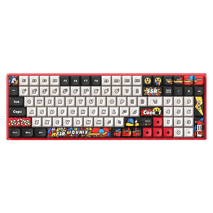 IQUNIX F97 Graffiti Blaze Wireless Gaming Keyboard, RGB - Moonstone Turbo image number 0