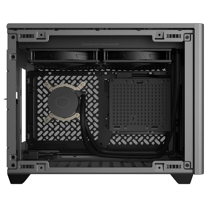 Cooler Master MasterBox NR200P MAX V2 - Mini-ITX, 850 Watt, Tempered Glass, schwarz image number 3
