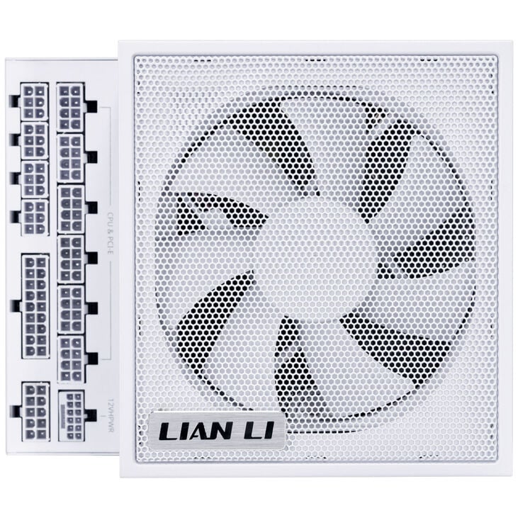 Lian Li EDGE EG1000 80 PLUS Platinum Power Supply, PCIe 5.1, ATX 3.1 - 1000 Watts, White image number 4