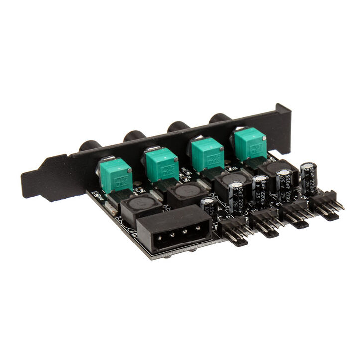 Lamptron CP436 4-channel fan controller for PCI slot - black image number 2