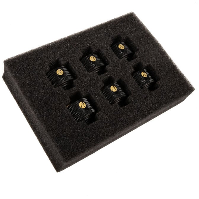 Raijintek Pelias D141806, 14mm - 6er-Pack, schwarz image number 2