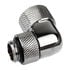 Alphacool Eiszapfen Connector 90 Degree G1/4 Inch Female Thread to 13/10mm - Rotatable, chrome silver image number null