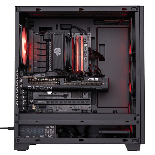 Rot Pc Gaming-PC Mach 5 Rot, AMD Ryzen 5 7500X3D, RX 9070 XT - Fertig-PC