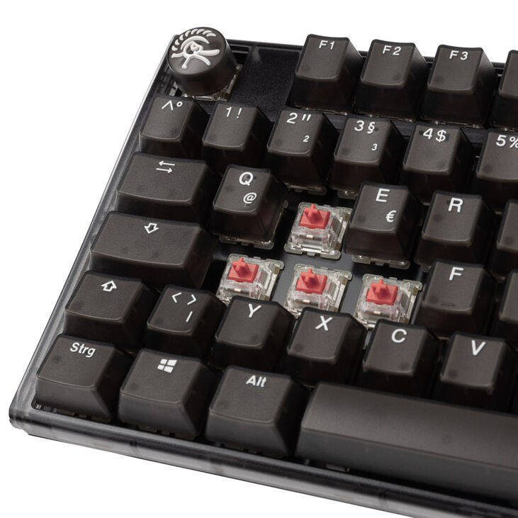 Ducky One 3 Aura Black Gaming Keyboard, RGB LED - MX-Silent-Red image number 4