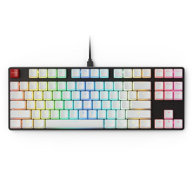 Glorious Aura Keycaps - 105 Keycaps, ANSI, US-Layout, wei&szlig; image number 3