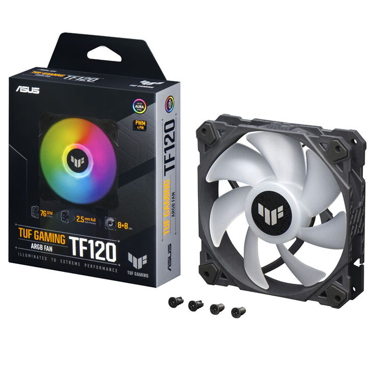 ASUS TUF Gaming TF120 ARGB Fan - 120 mm, black image number 7
