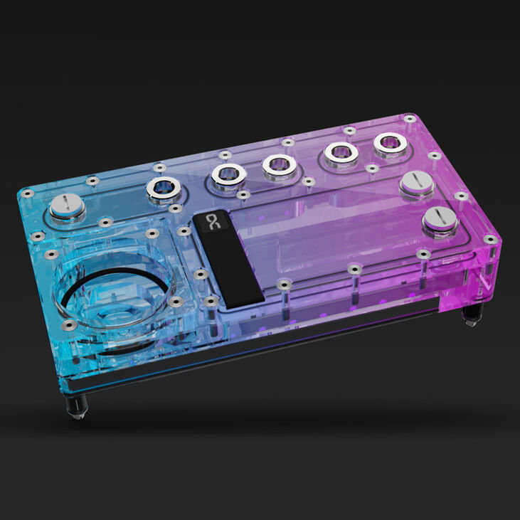 Alphacool Core Distro Plate 240 mm Left VPP/D5, ARGB - Acrylic image number 2