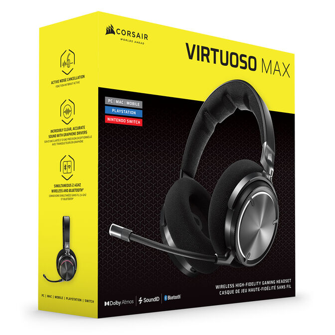 Corsair VIRTUOSO MAX WIRELESS, Carbon image number 23