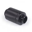 Alphacool ES D-Plug, 25.5mm, G1/4 IG to G1/4 IG - Deep Black image number null