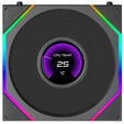 Lian Li UNI FAN TL LCD FLEX Wireless Fan, ARGB and LCD - 120mm, black, 3-pack with controller image number null