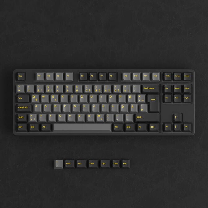 AKKO Black & Gold 5087S Gaming Tastatur, RGB &ndash; Akko V3 Cream Yellow Pro Switches, ISO DE, schwarz & gold image number 5