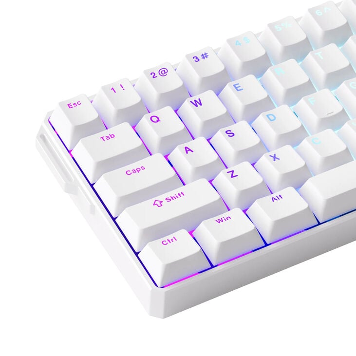 AKKO MonsGeek FUN60 Ultra Wireless Gaming-Tastatur, RGB, Glare Magnetic Switch – weiß, TMR, ANSI (US) image number 7