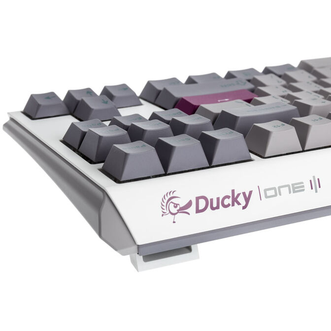 Ducky One 3 Mist Grey TKL Gaming Keyboard, RGB LED - MX-Blue (US) image number 6