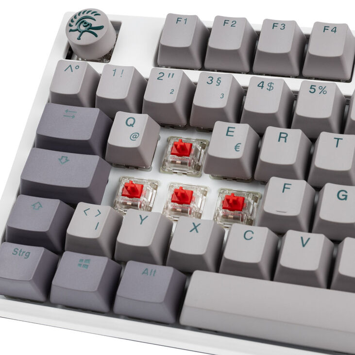Ducky One 3 Mist Grey TKL Gaming Tastatur, RGB LED - MX-Red image number 4