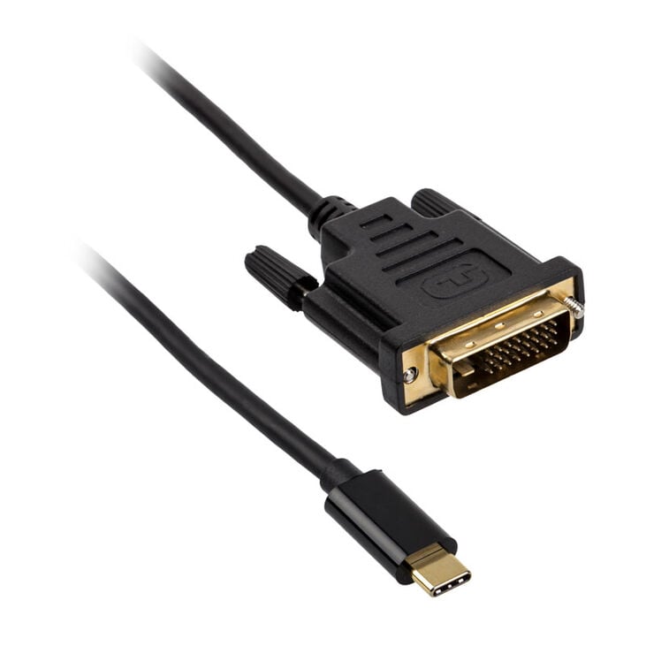 Akasa Typ C Adapter Kabel auf DVI - schwarz image number 0