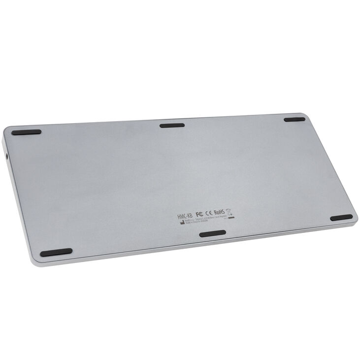 AXAGON HMC-KB USB-C Keyboard, microSD/SD, 3x USB-A 3.0, HDMI 4K/60Hz, PD 100W, Audio - DE Layout image number 6