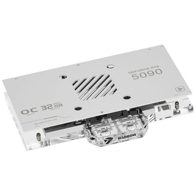 Barrow MSI Ventus 5090 GPU Water Block - White image number 1