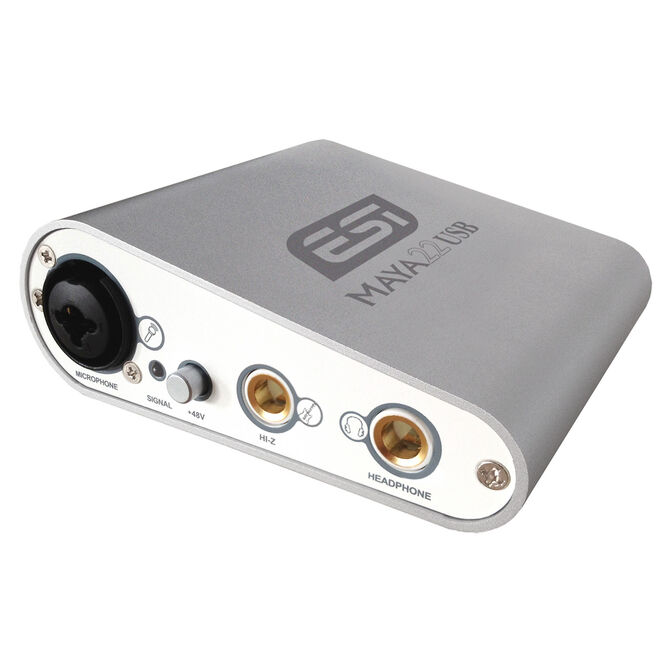 ESI MAYA22 USB audio interface, with microphone and instrument input image number 0