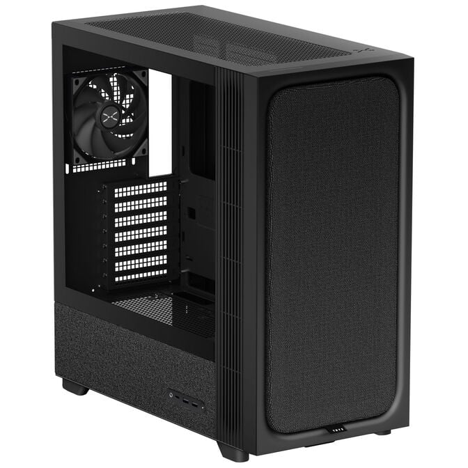 TRYX FLOVA F50 PC Case, ATX, Tempered Glass - Black image number 1
