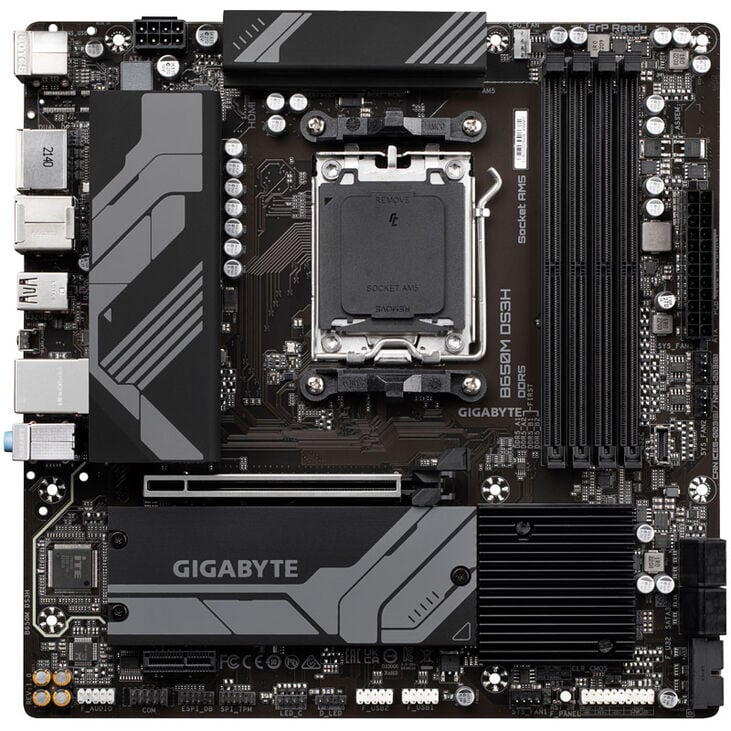 GIGABYTE B650M DS3H, Sockel AM5, AMD B650M, Micro-ATX - DDR5 image number 2
