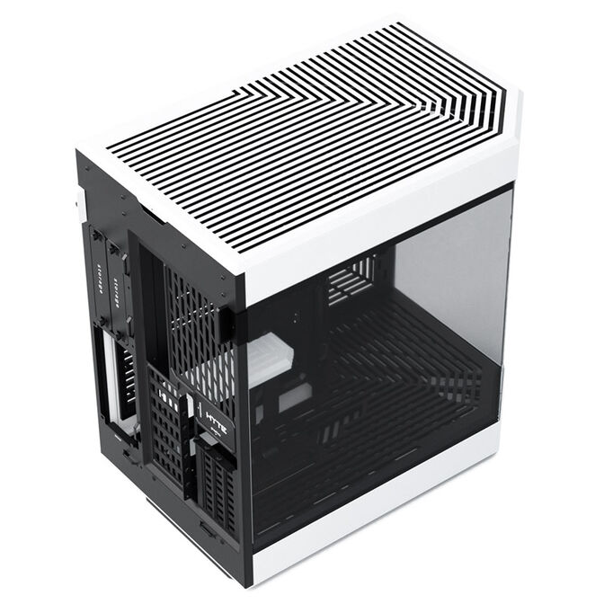 Hyte Y60 PC Case, Mid Tower, Tempered Glass - Black/White image number 2