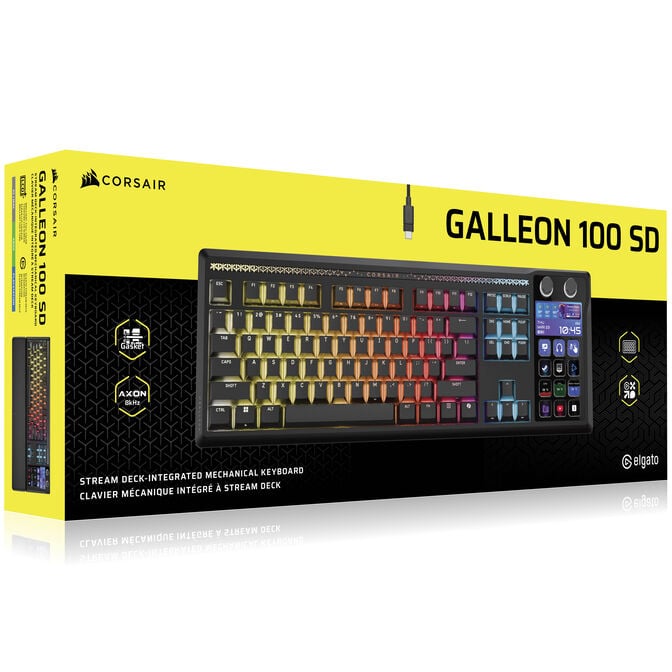 CORSAIR Galleon 100 SD Gaming-Tastatur, Full-Size, integriertes Stream Deck, Hot-Swap, DE - schwarz image number 10