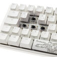 Ducky One 3 Classic Pure White Mini Gaming Keyboard, RGB LED - MX-Black image number null