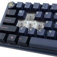 Ducky One 3 Cosmic Blue SF Gaming Keyboard, RGB LED - MX-Speed-Silver (US) image number null