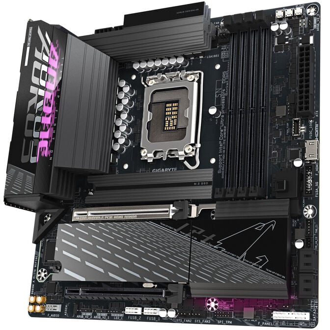 GIGABYTE B860M Aorus Elite WiFi6E Motherboard, Socket 1851, Intel B860, mATX, DDR5 image number 4