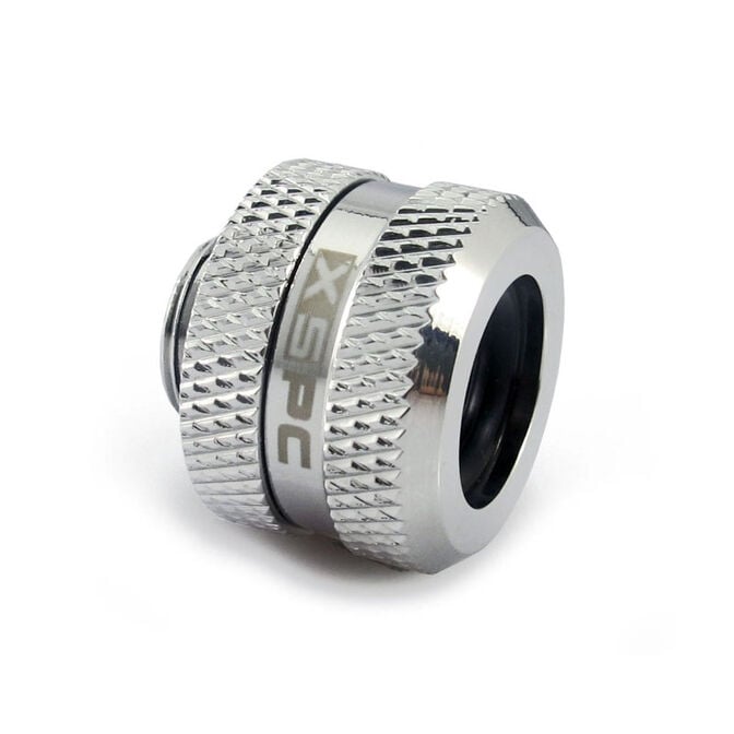XSPC fitting G1/4" to 14mm hard tube, chrome - 8 pieces image number 1