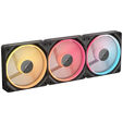 Corsair iCUE Link LX120-R RGB Fan, PWM - 3-Pack, 120mm, black image number null