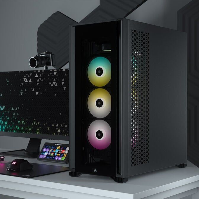 Corsair iCUE 7000X RGB Full Tower, Tempered Glass - black image number 1
