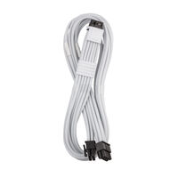 CableMod C-Series Pro ModMesh 12V-2x6 Cable, Sleeved, 16-Pin to 2x 8-Pin, for Corsair Type 4 and 3 PSUs - white, 60cm