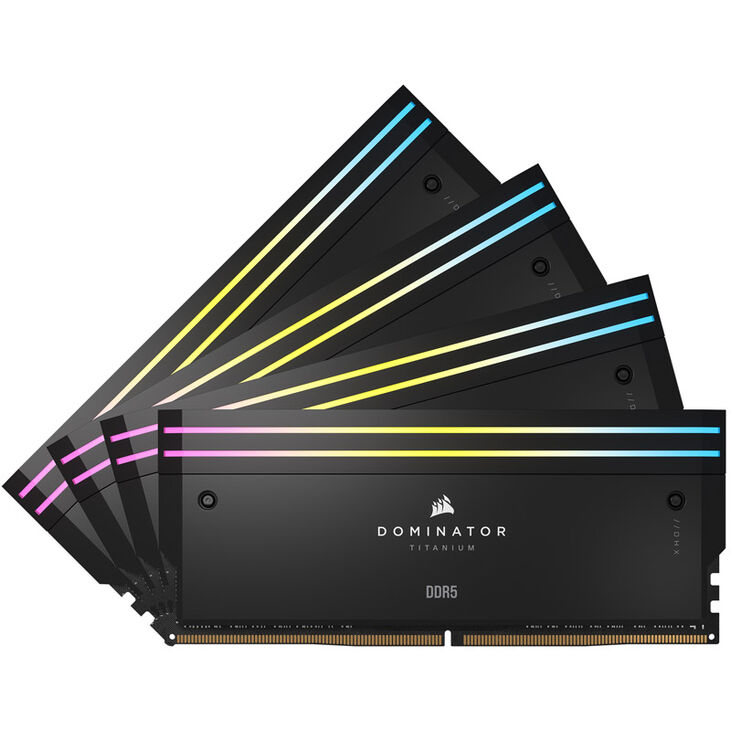 Corsair Dominator Titanium DDR5-6000 RAM, CL36, XMP - 64 GB Quad-Kit, black image number 1