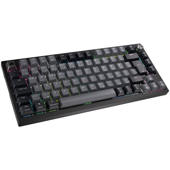 Corsair K65 Plus Wireless TKL Gaming Tastatur, TKL (75%), Corsair MLX Fusion &ndash; schwarz, ISO (DE) image number 0