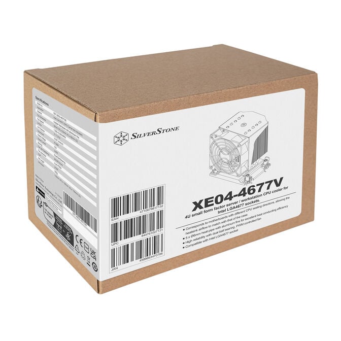 Silverstone SST-XE04-4677VB CPU-K&uuml;hler, Intel Sockel4677 - silber image number 9